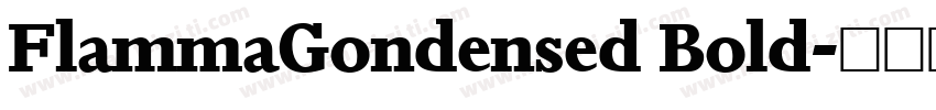 FlammaGondensed Bold字体转换